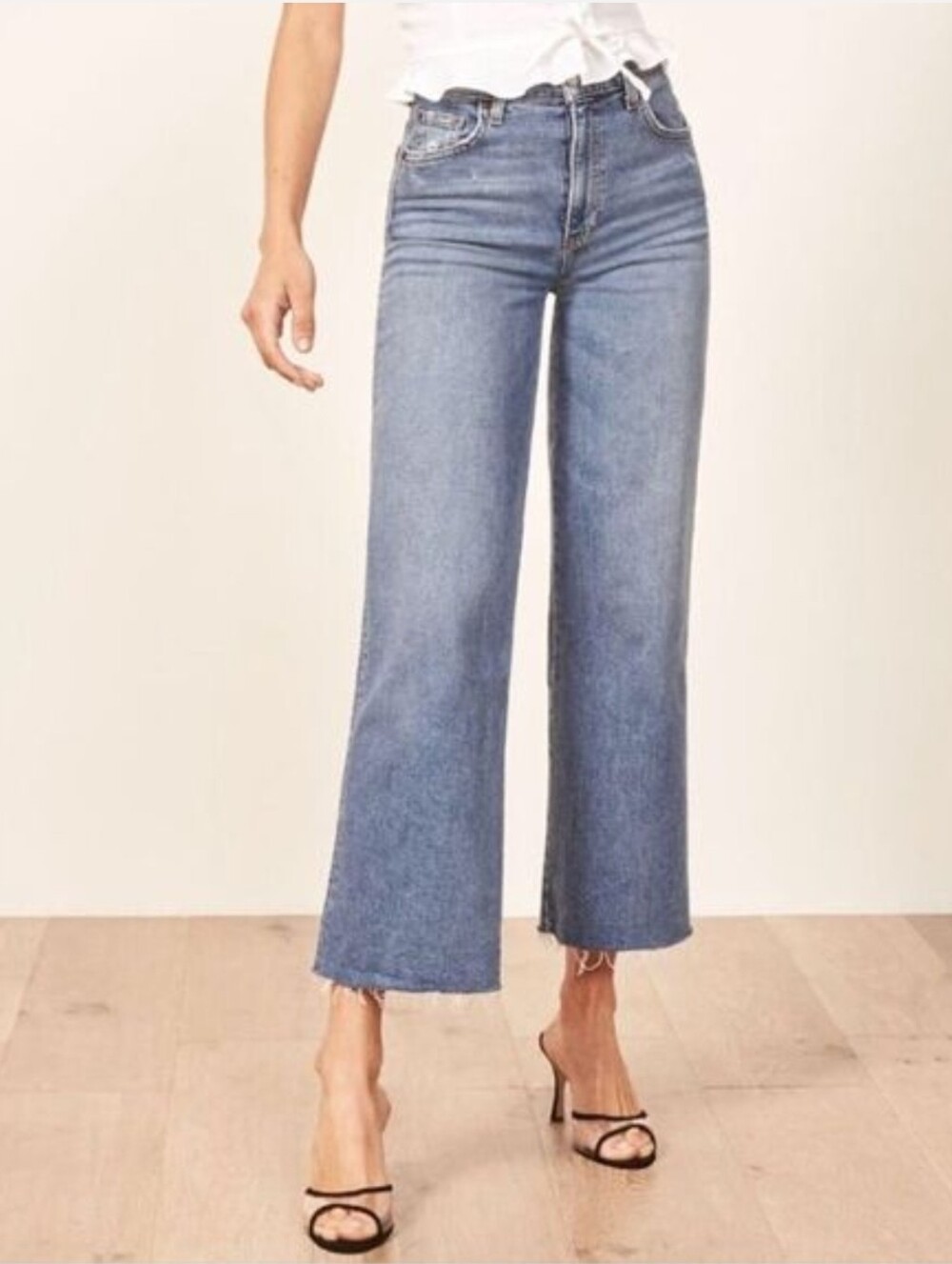 Reformation Stretch Flood Catalina Wash Jeans Size 25
